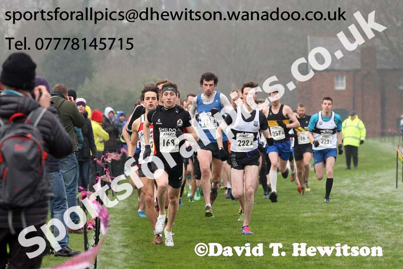 Senior men, Durham Cathedral Cross Country Relays. Photo: David T. Hewitson/Sports for All Pics